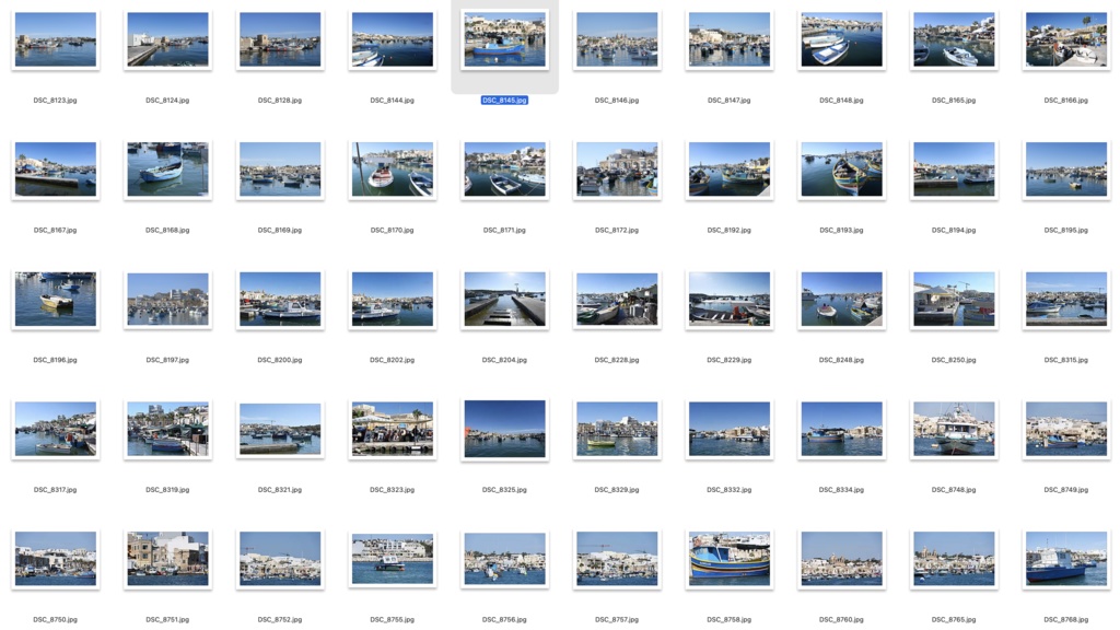 【背景資料画像】ヨーロッパの港町・港市場〜マルタ・マルサシュロック編