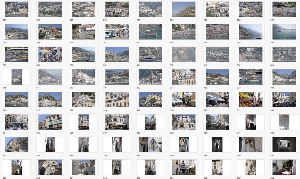 【背景資料画像】南イタリア・ナポリとアマルフィ海岸の街並み