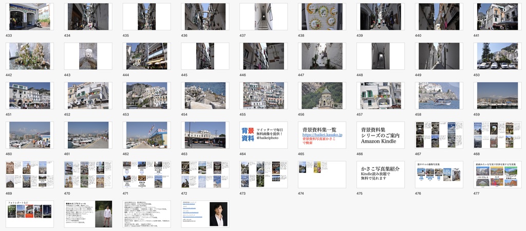 【背景資料画像】南イタリア・ナポリとアマルフィ海岸の街並み