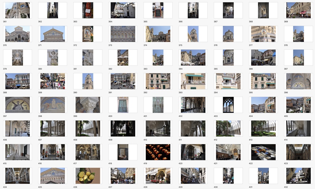 【背景資料画像】南イタリア・ナポリとアマルフィ海岸の街並み