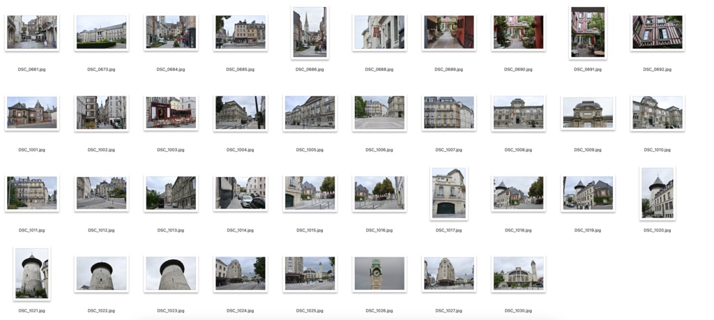 【背景資料画像】フランス北部木骨造りハーフティンバーの建物・街並み