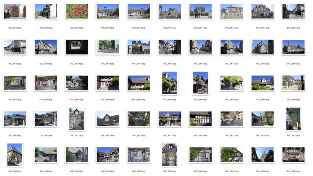 【背景資料画像】フランス北部木骨造りハーフティンバーの建物・街並み