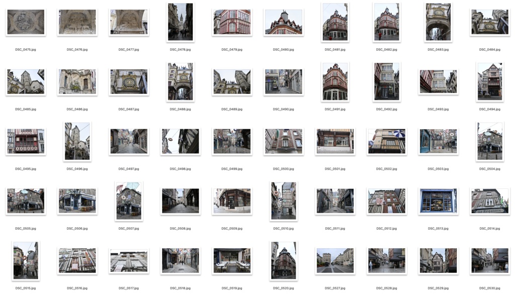 【背景資料画像】フランス北部木骨造りハーフティンバーの建物・街並み