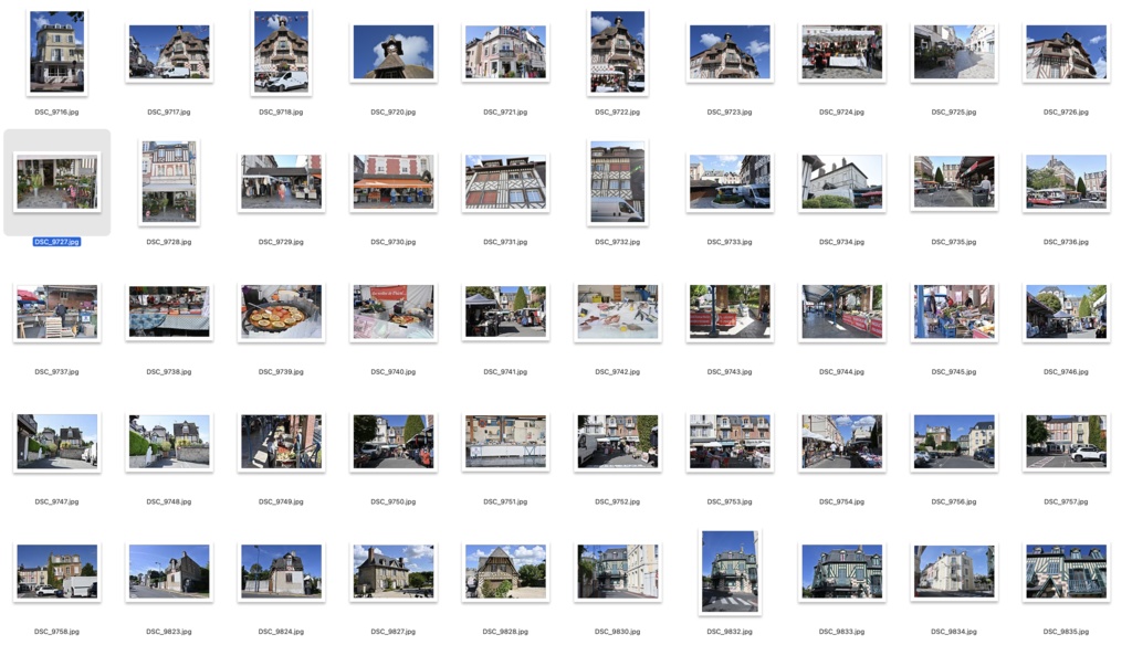 【背景資料画像】フランス北部木骨造りハーフティンバーの建物・街並み