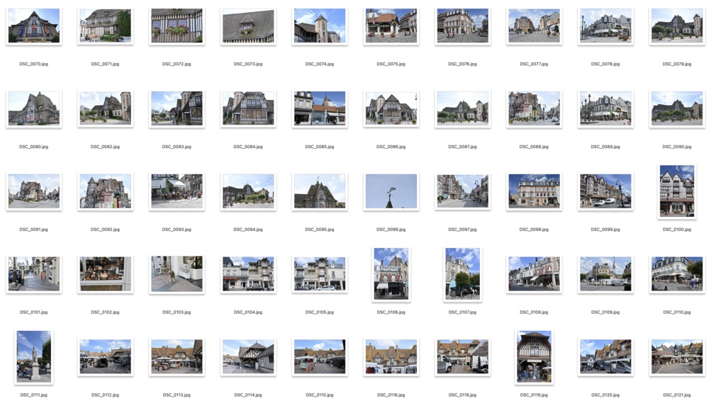 【背景資料画像】フランス北部木骨造りハーフティンバーの建物・街並み