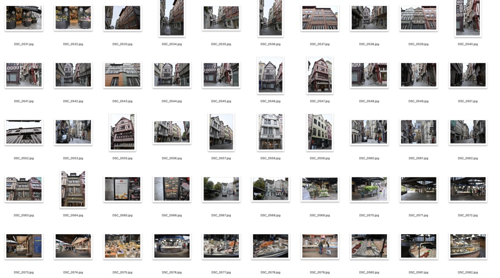 【背景資料画像】フランス北部木骨造りハーフティンバーの建物・街並み