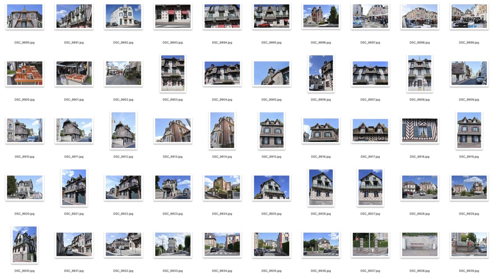 【背景資料画像】フランス北部木骨造りハーフティンバーの建物・街並み