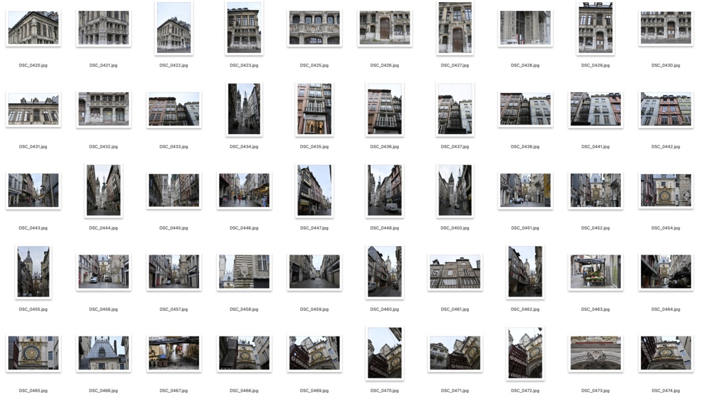 【背景資料画像】フランス北部木骨造りハーフティンバーの建物・街並み