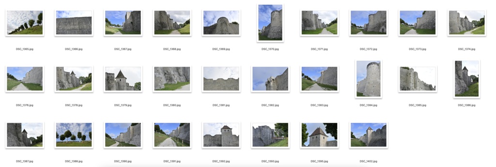 【背景資料画像】城壁に囲まれた中世の街並みフランス・プロヴァン(街並み・城壁・塔・教会)