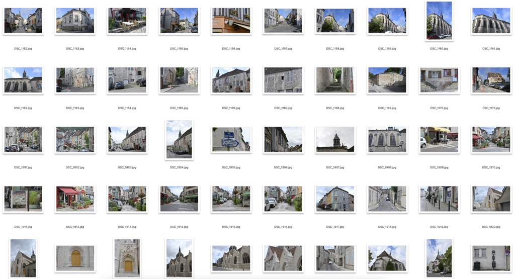 【背景資料画像】城壁に囲まれた中世の街並みフランス・プロヴァン(街並み・城壁・塔・教会)