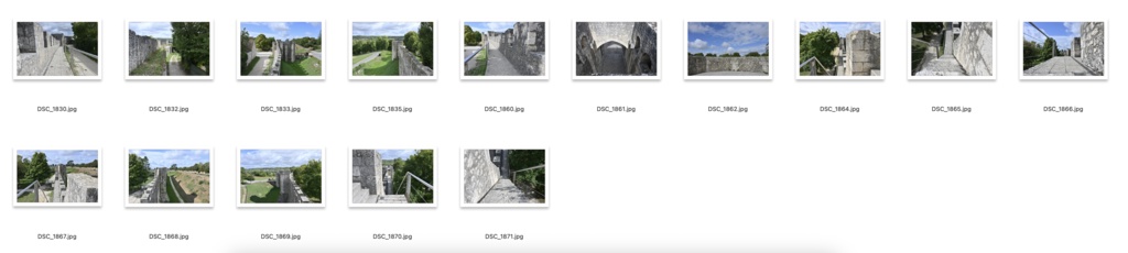 【背景資料画像】城壁に囲まれた中世の街並みフランス・プロヴァン(街並み・城壁・塔・教会)