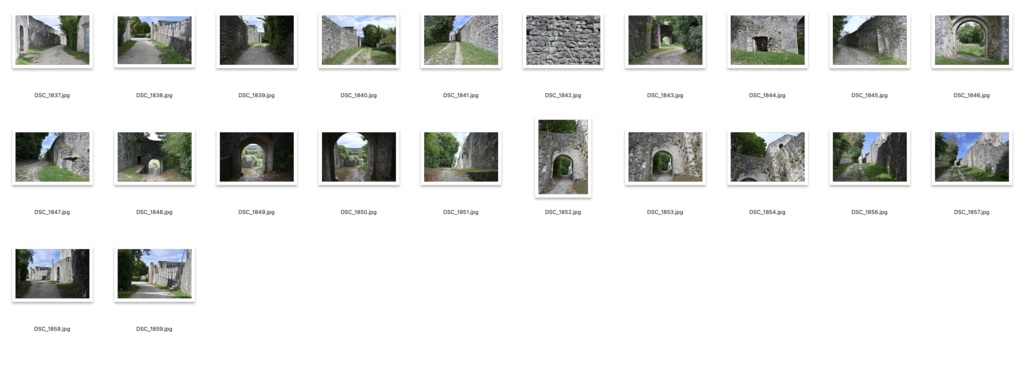 【背景資料画像】城壁に囲まれた中世の街並みフランス・プロヴァン(街並み・城壁・塔・教会)