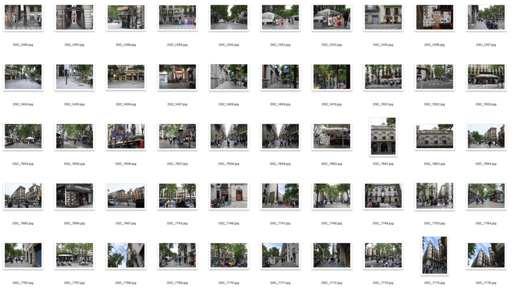 背景資料集スペイン4バルセロナの街並み