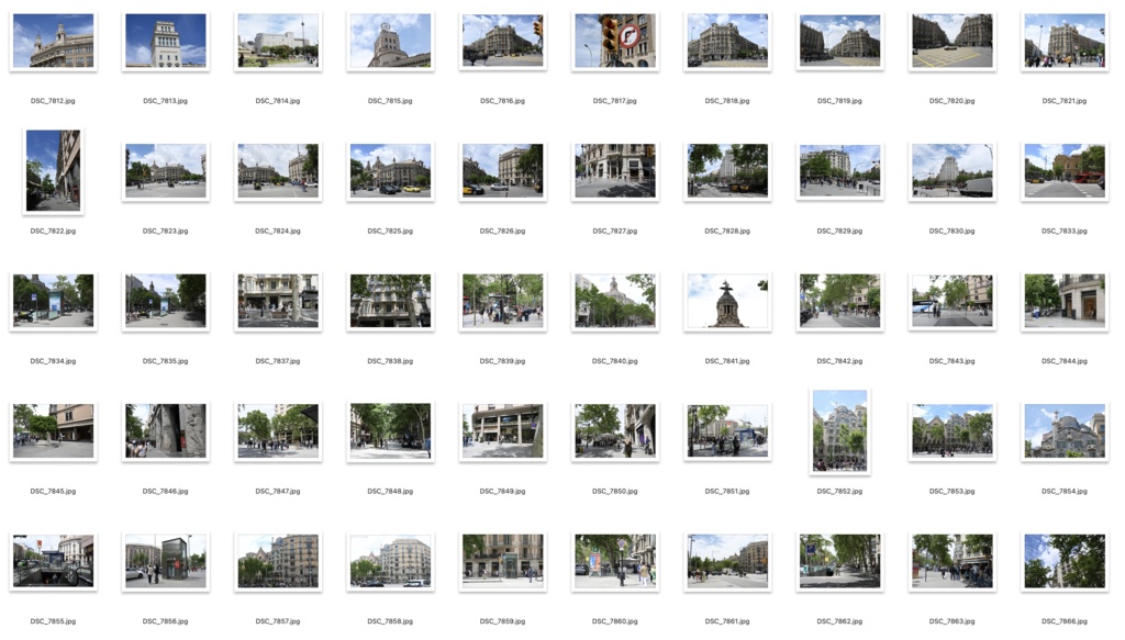 背景資料集スペイン4バルセロナの街並み