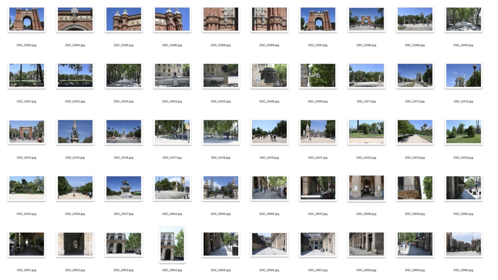 背景資料集スペイン4バルセロナの街並み