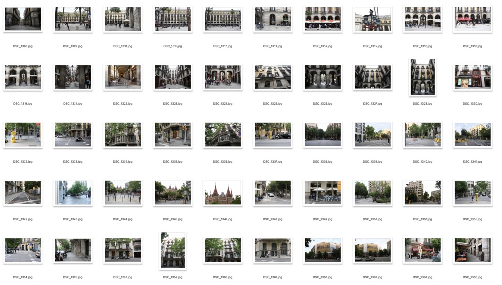 背景資料集スペイン4バルセロナの街並み