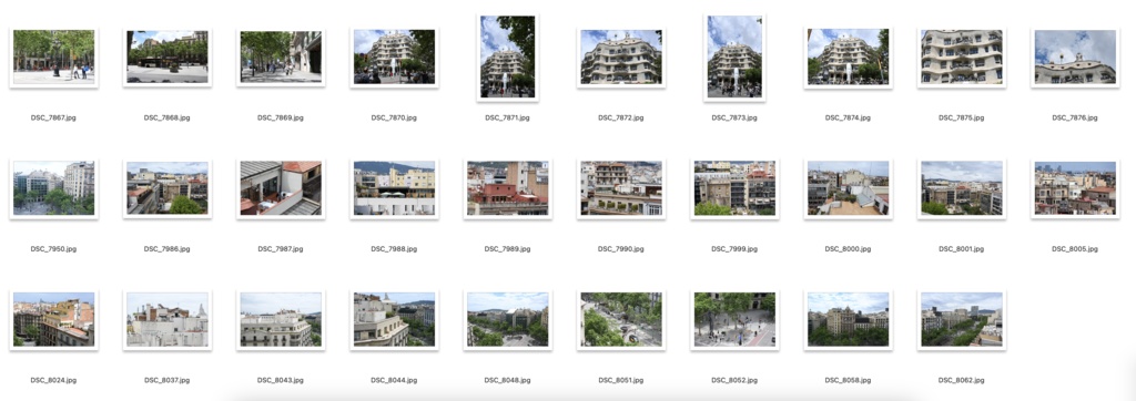 背景資料集スペイン4バルセロナの街並み