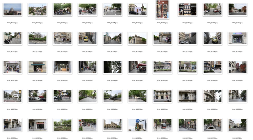 背景資料集スペイン4バルセロナの街並み