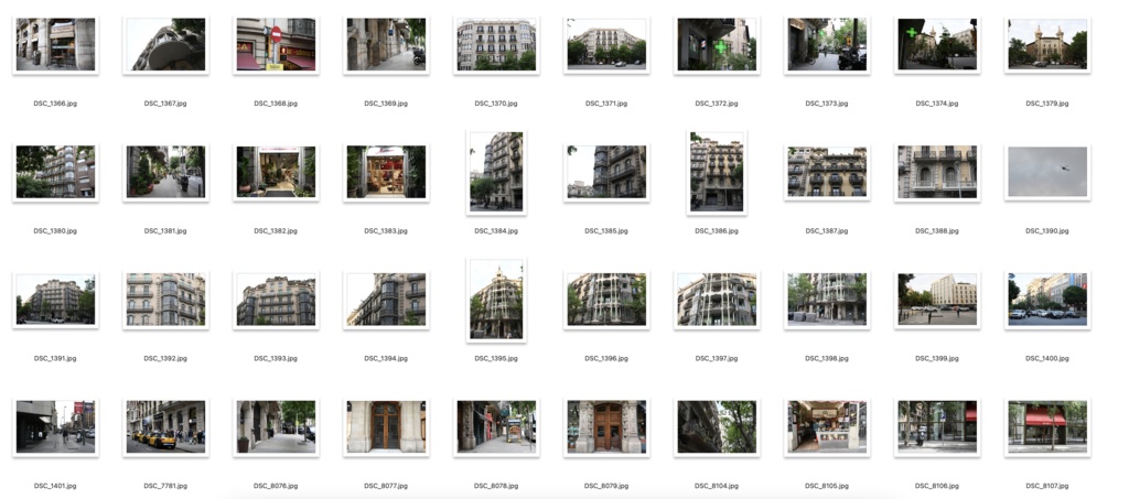 背景資料集スペイン4バルセロナの街並み