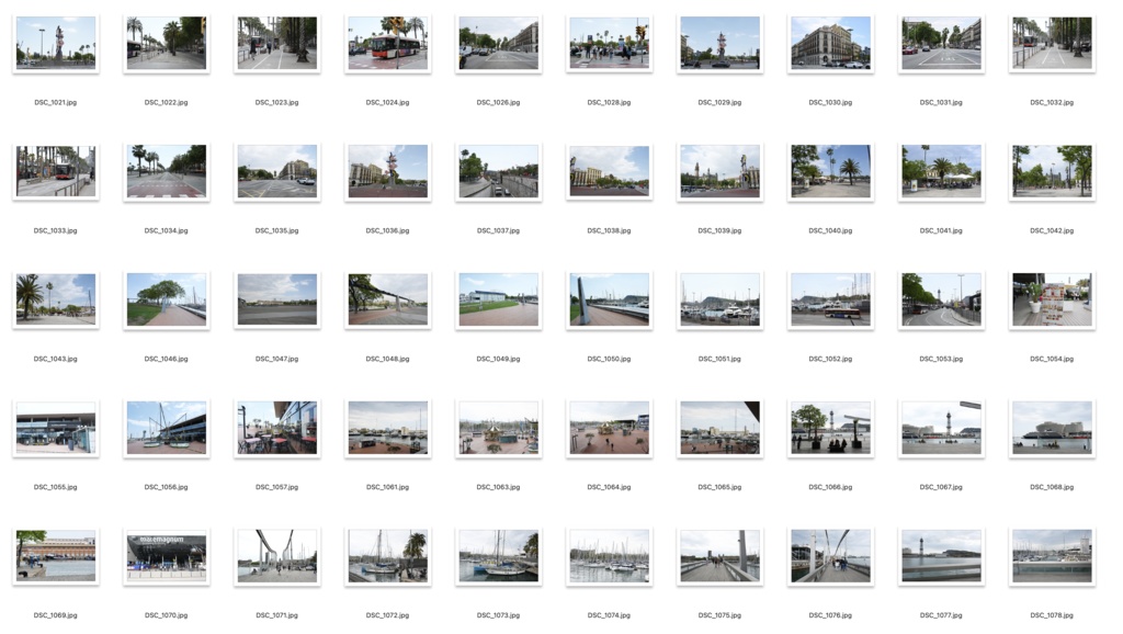 背景資料集スペイン4バルセロナの街並み