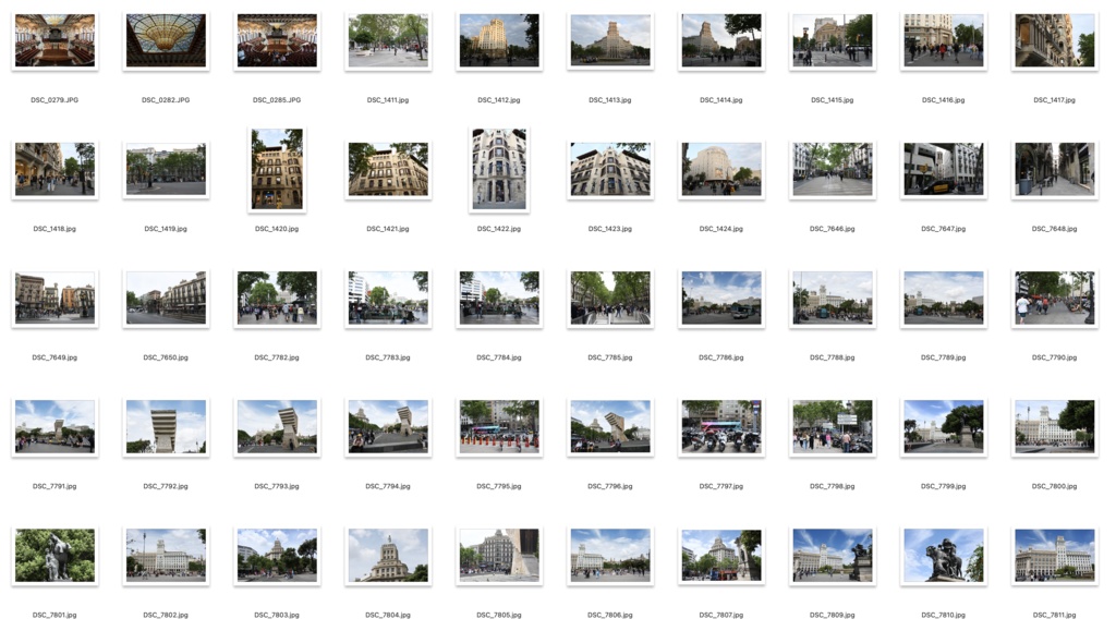 背景資料集スペイン4バルセロナの街並み
