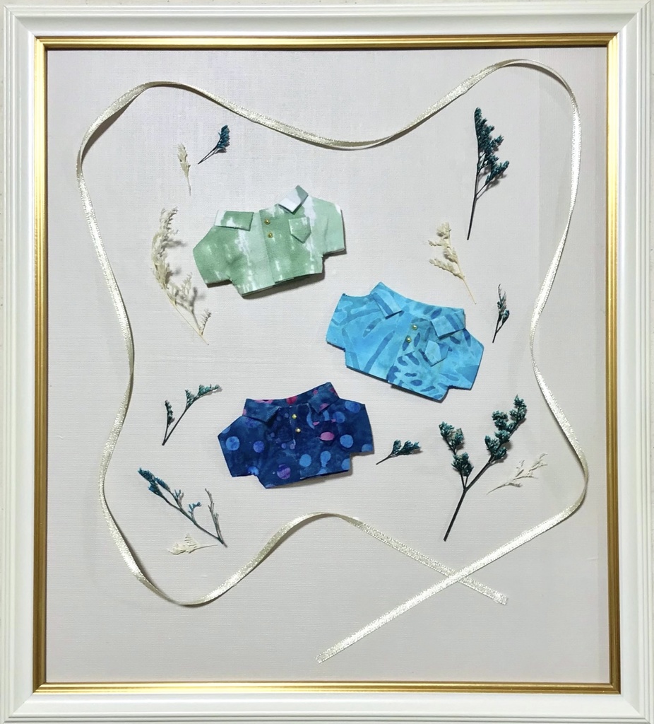 襟付きぬいシャツ《前開き》