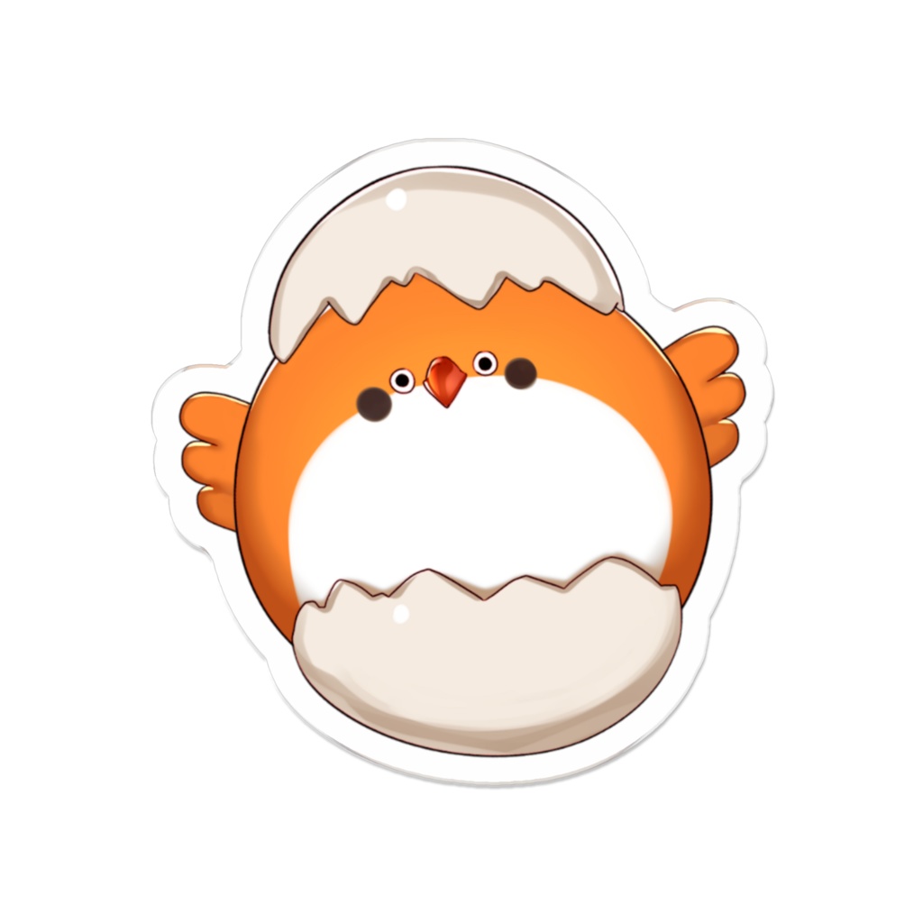 チュン齋橋アクリルバッジ【火蛋やまぶき】