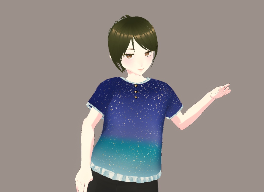 【VRoid】【Tシャツ】きらきら星空T