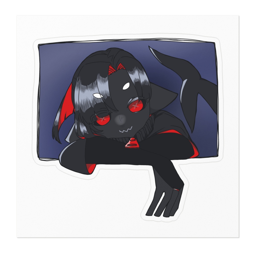 うちの子シャチのステッカー