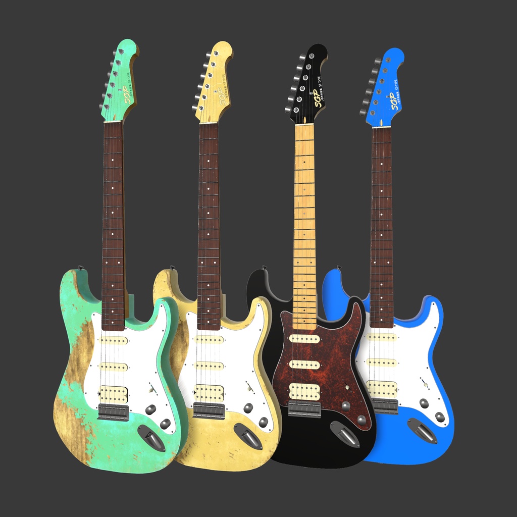 ギター・ST-TYPE△9892~△11887 | VRChat想定