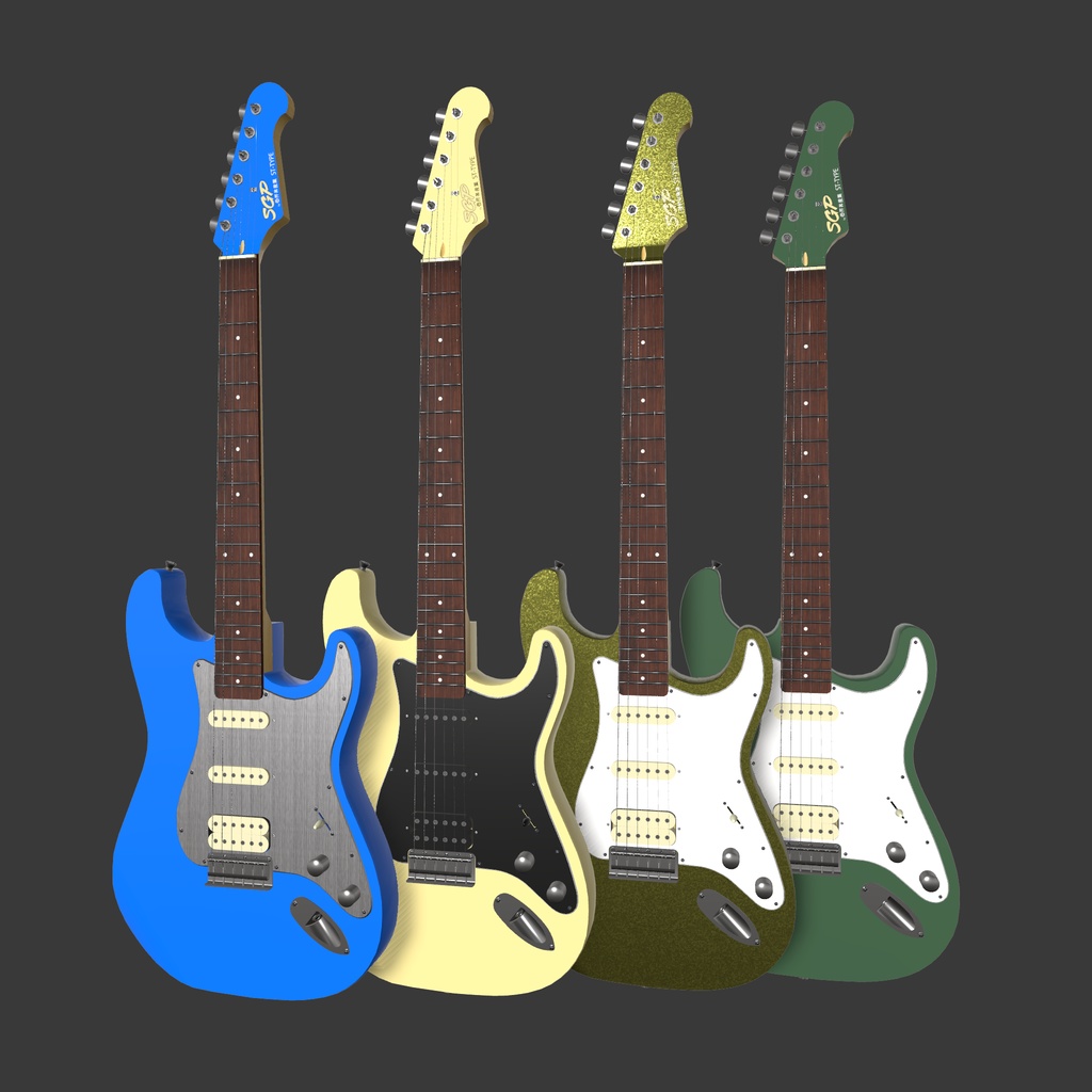 ギター・ST-TYPE△9892~△11887 | VRChat想定