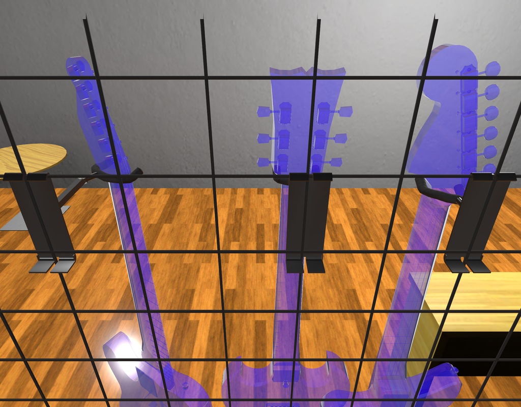 ギタースタンド・ギターハンガー/△2488・△966 | VRChat想定