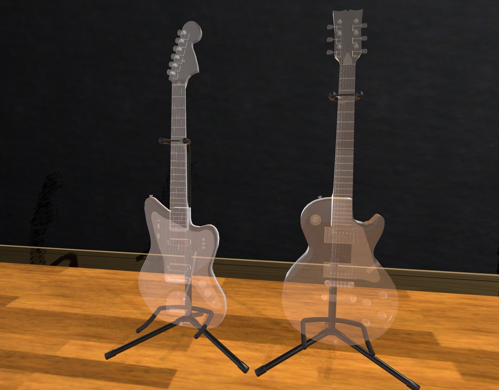 ギタースタンド・ギターハンガー/△2488・△966 | VRChat想定