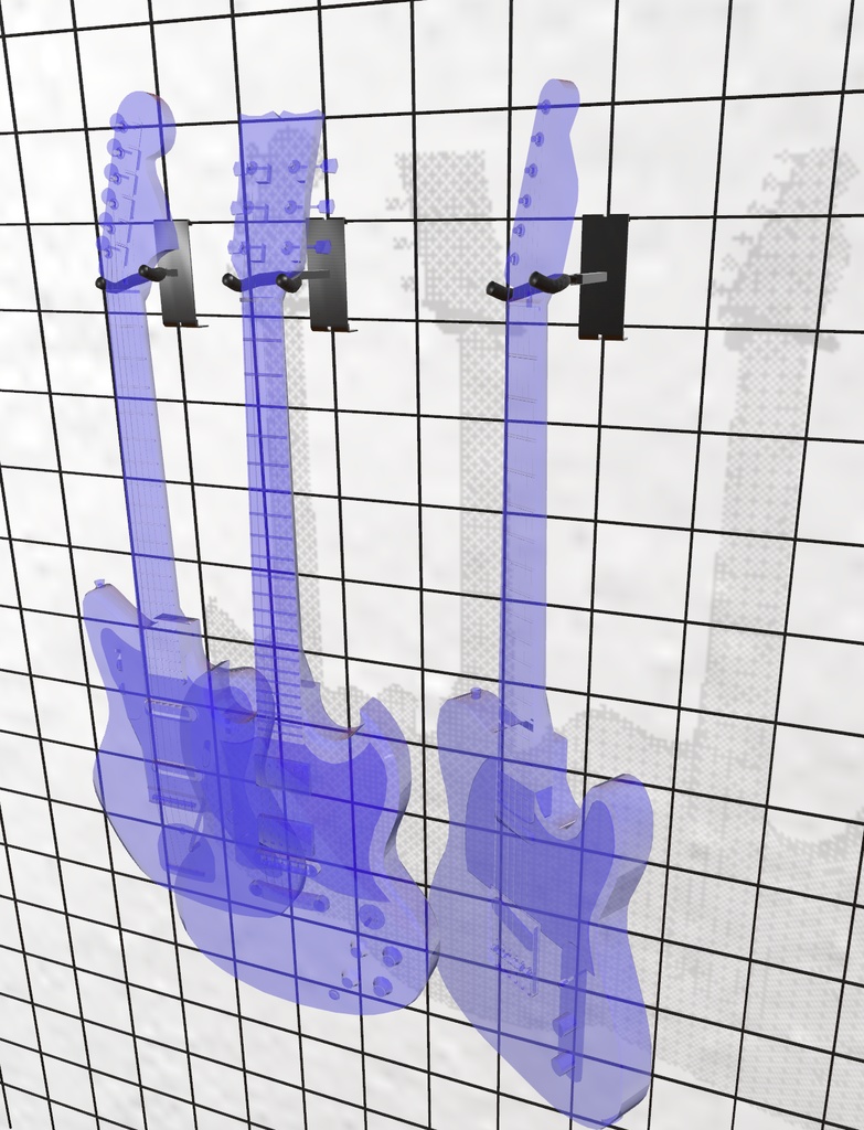 ギタースタンド・ギターハンガー/△2488・△966 | VRChat想定