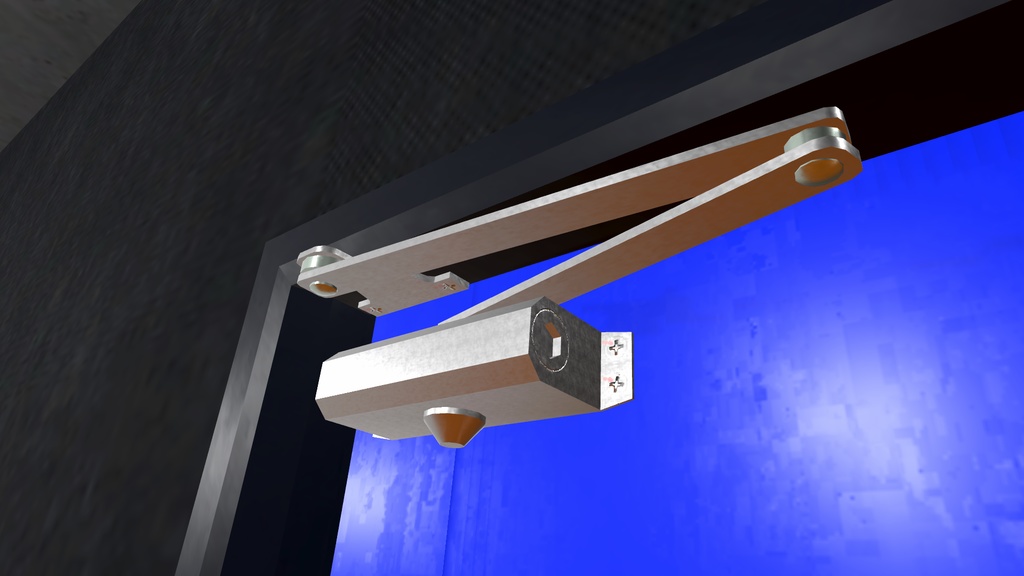 防音ドア・SPD-01△1644/クローザーギミック付属 | VRChat想定