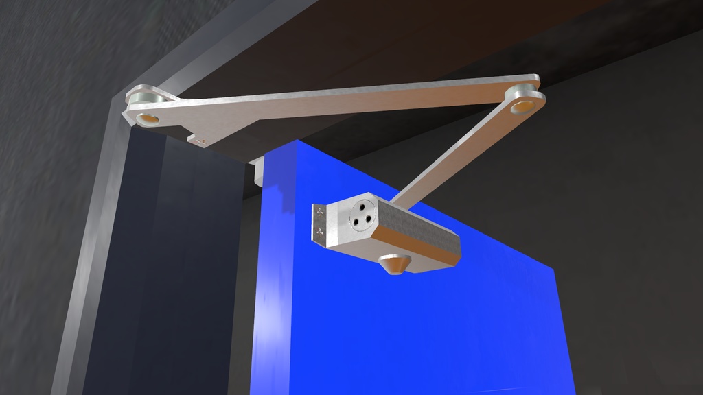 防音ドア・SPD-01△1644/クローザーギミック付属 | VRChat想定