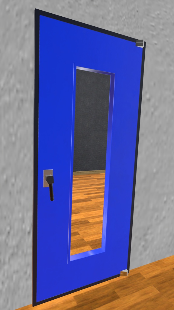 防音ドア・SPD-01△1644/クローザーギミック付属 | VRChat想定