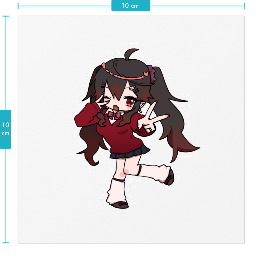 夜野とばり2023年誕生日記念グッズ - ギャルとばりちゃんステッカー