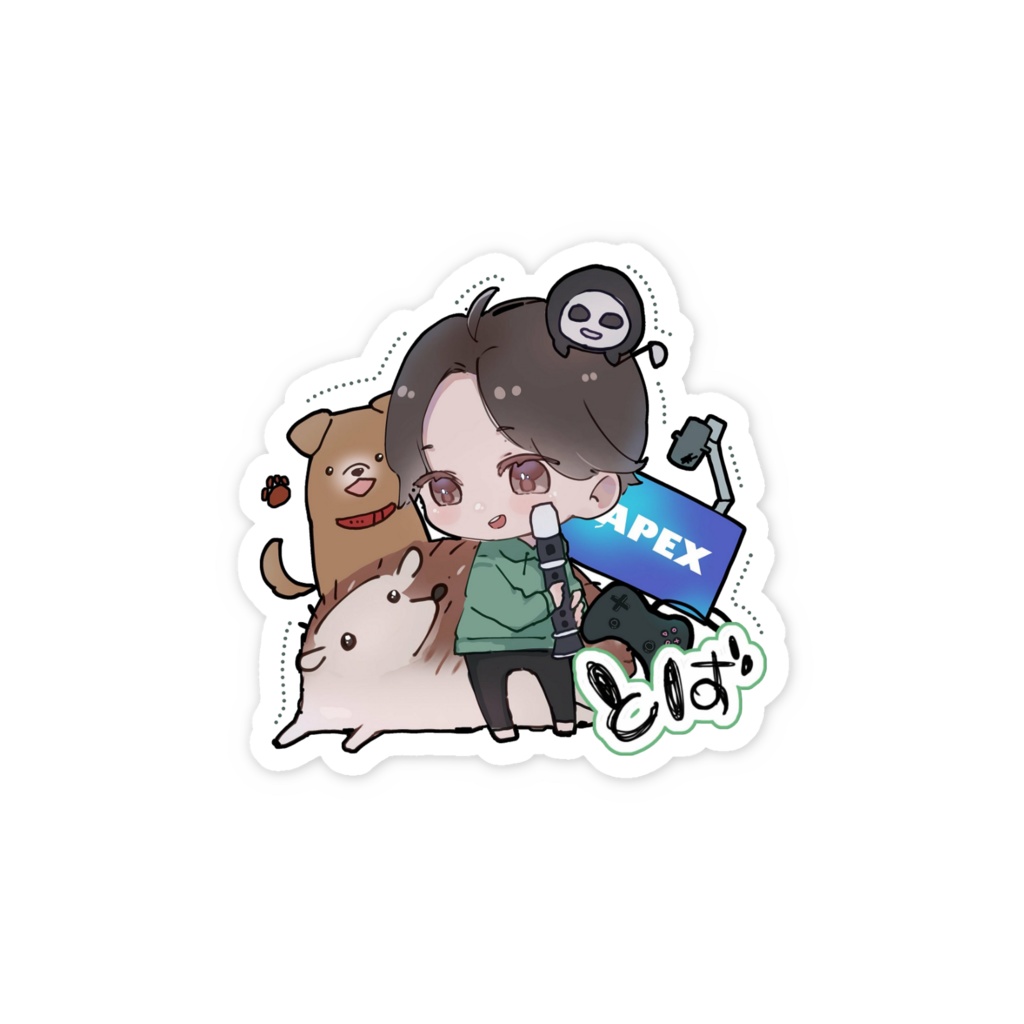 とばスマホステッカー【こえまちゃんイラストver.】