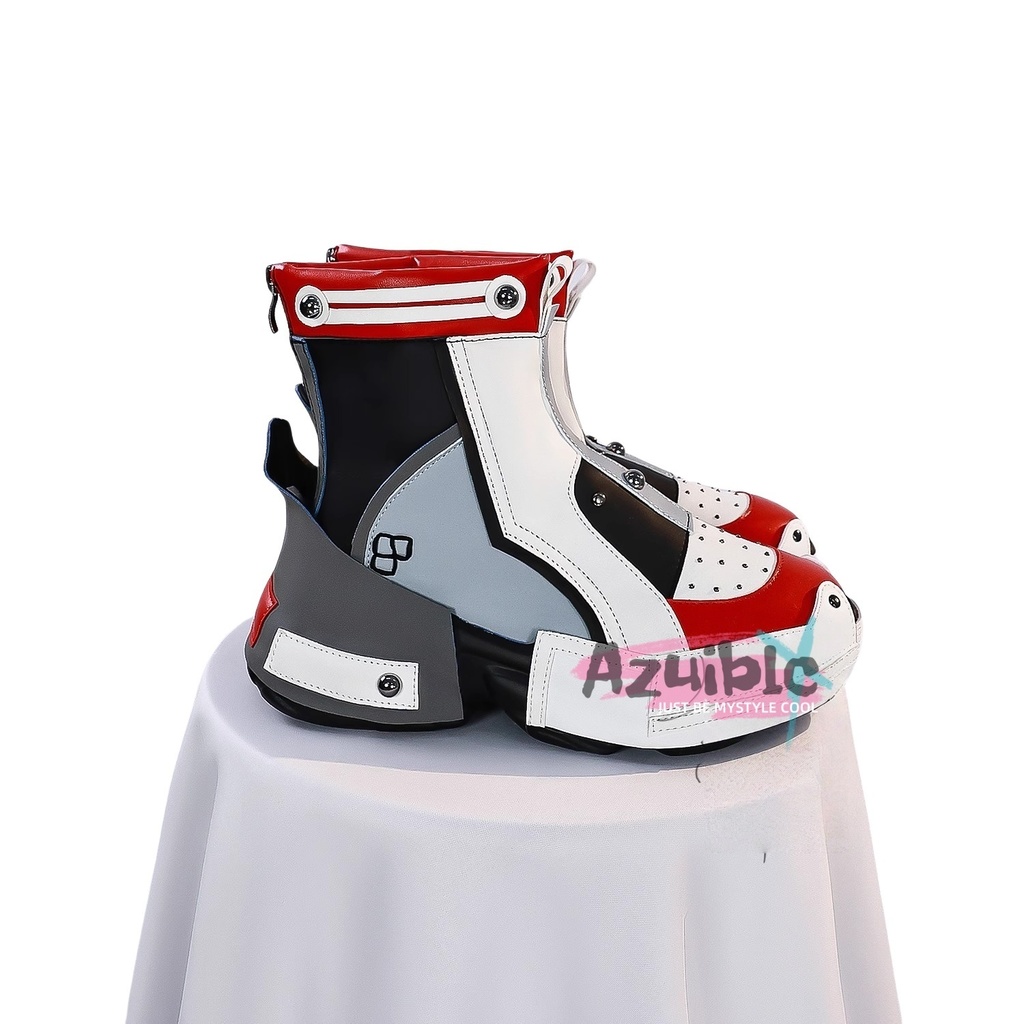 Azuiblc ゼンゼロ 怪啖屋 アリス・タイムフィールド シューズ 人工皮革 厚底 1:1完全再現
