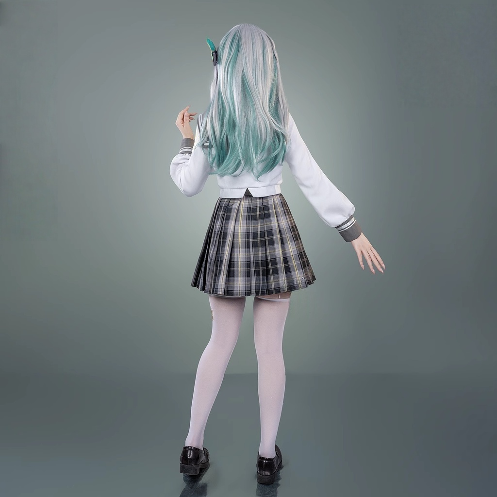 Azuiblc 崩壊:スターレイル ホタル「春の贈り物」 制服 セーラー服 スカート かわいい コスチューム壁紙