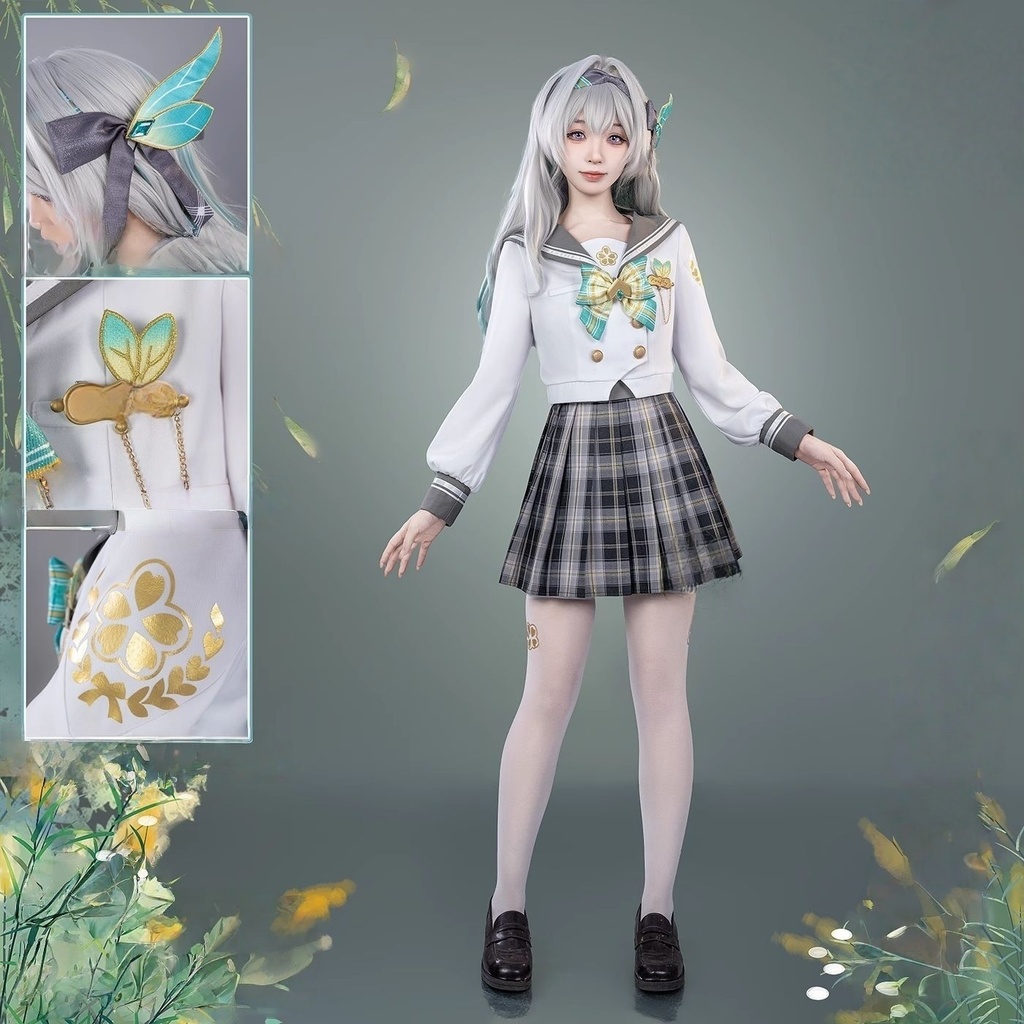 Azuiblc 崩壊：スターレイル　 ホタル「春の贈り物」　制服　セーラー服　スカート　かわいい　コスチューム壁紙