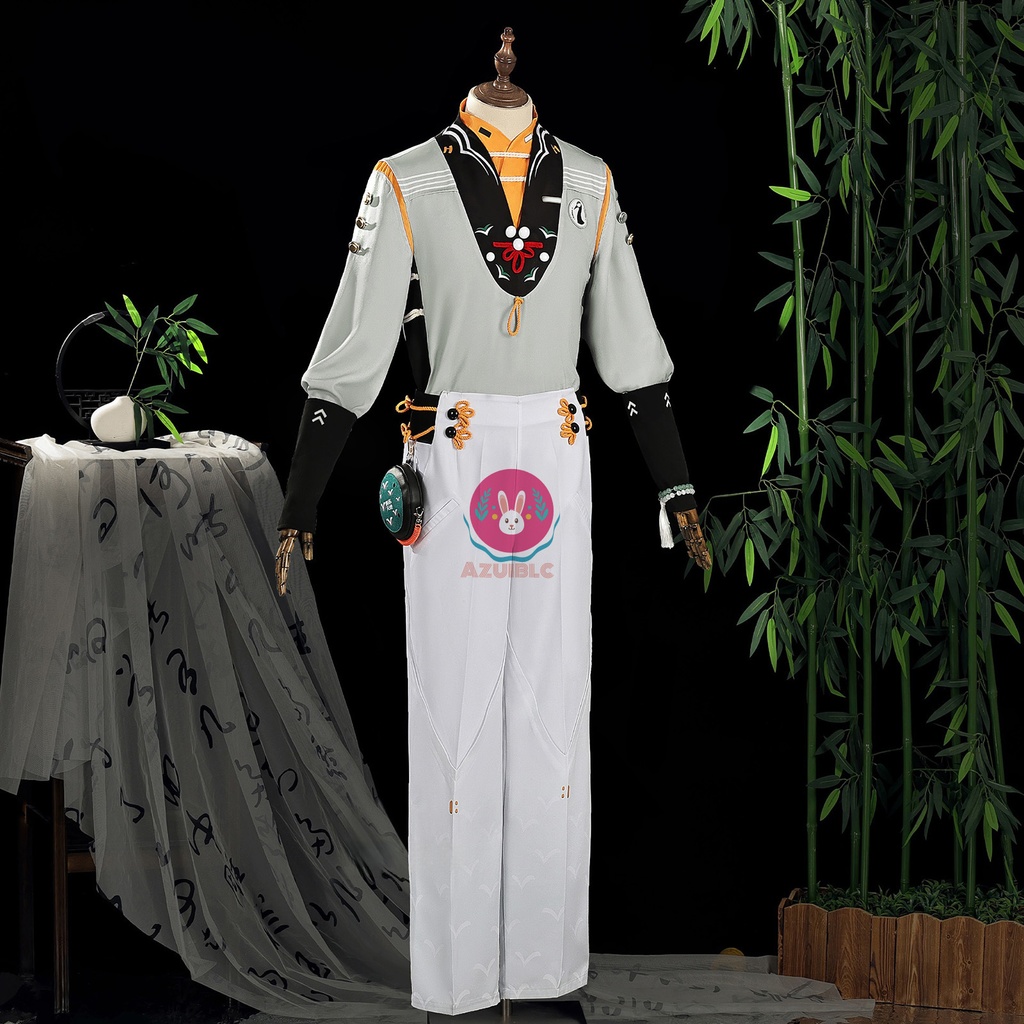 Azuiblc ゼンゼロ 蒼穹に響く鶴鳴 中華風 コスプレ衣装 アキラ コスチュームセット おしゃれ グッズ おしゃれ アニメ cosplay