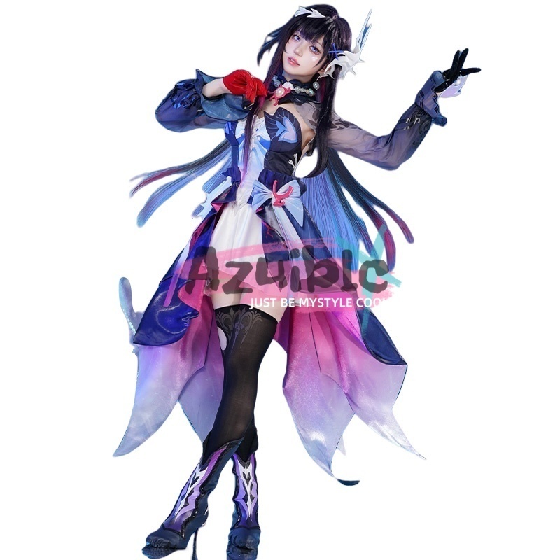 Azuiblc 崩壊 スターレイル セイレンス コスプレ衣装 3d樹脂製アクセサリー Hysilens 豪華衣装 靴カバー付き オンパロス/スティコシア コスチュームセット グッズ おしゃれ アニメ cosplay