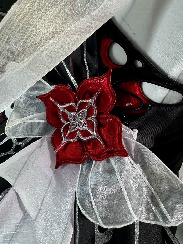 Azuiblc 崩壊スターレイル 長夜月 コスプレ衣装 3d金属パーツ アクセサリー 黄金裔 コスチューム イベント