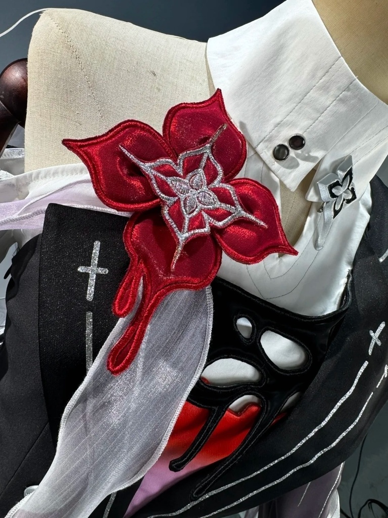 Azuiblc 崩壊スターレイル 長夜月 コスプレ衣装 3d金属パーツ アクセサリー 黄金裔 コスチューム イベント