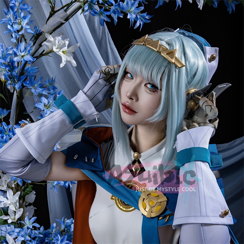 Azuiblc 原神 イネファ コスプレ Ineffa 少女の家政ロボット ブンブンサンダーウェーブ 初期衣装—メカニカルドリーム 髪飾り付 コスチューム