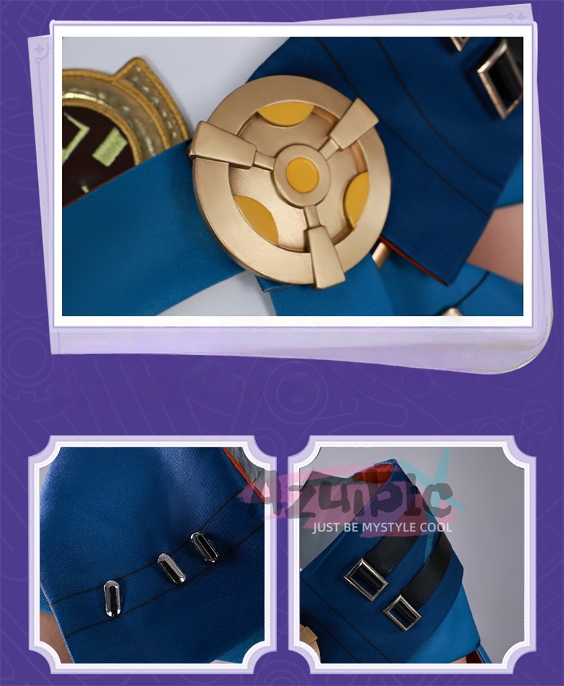 Azuiblc 原神 イネファ コスプレ Ineffa 少女の家政ロボット ブンブンサンダーウェーブ 初期衣装—メカニカルドリーム 髪飾り付 コスチューム