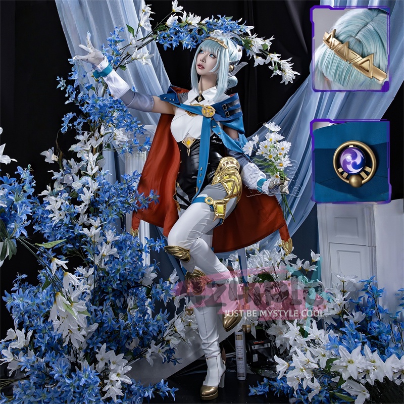 Azuiblc 原神 イネファ コスプレ Ineffa 少女の家政ロボット ブンブンサンダーウェーブ 初期衣装—メカニカルドリーム 髪飾り付 コスチューム