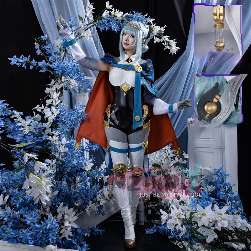 Azuiblc　原神　イネファ　コスプレ　 Ineffa　少女の家政ロボット　ブンブンサンダーウェーブ　初期衣装—メカニカルドリーム　髪飾り付　コスチューム